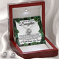 To My Beautiful Daughter-Leaf Love Knot and Earring set|Mom