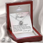 Thank You Mom Love Knot and Earring set|Mom