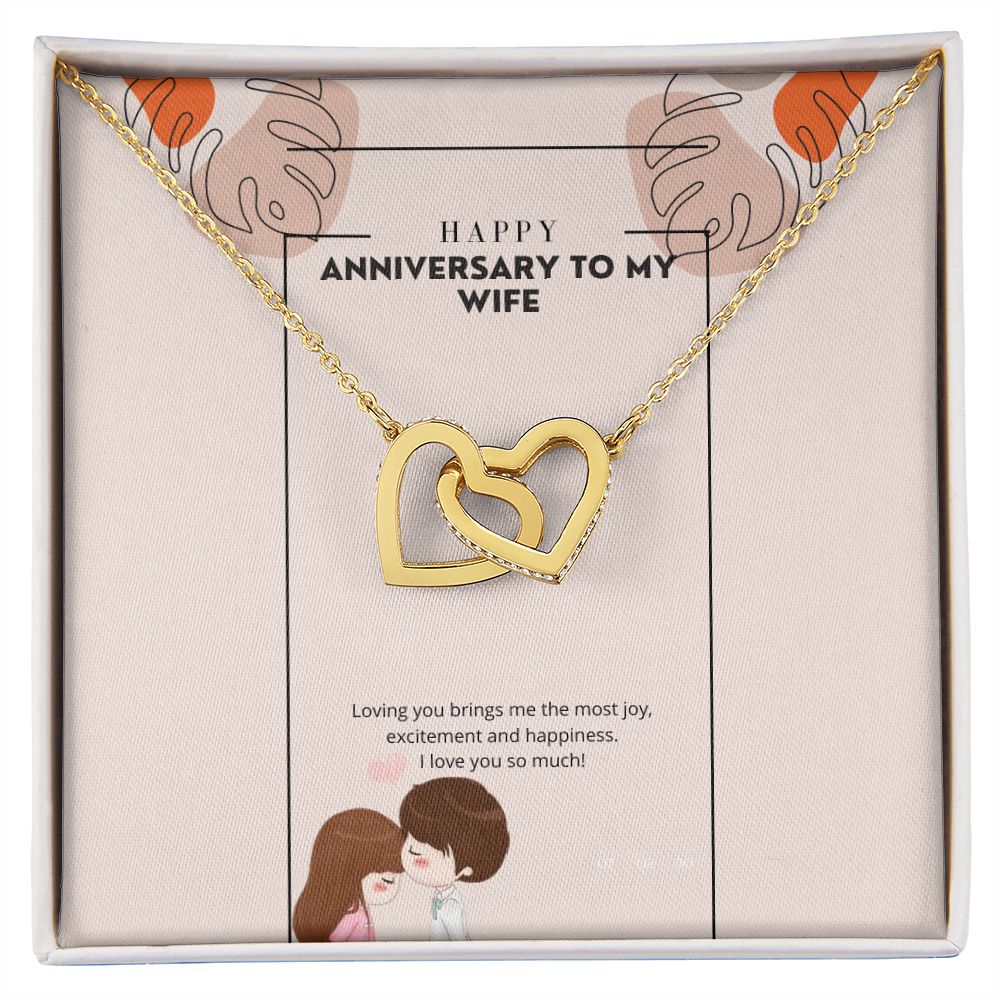 Happy anniversary (Instagram Story) (1000 × 1000 px) interlocking hear necklace