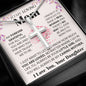 Loving Mom stainless cross necklace