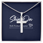 stainless cross necklace