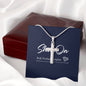 stainless cross necklace