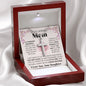 Loving Mom stainless cross necklace