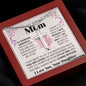 Loving Mom stainless cross necklace