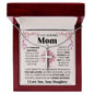 Loving Mom stainless cross necklace