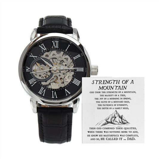 Strength Of A Mountain openwork watch