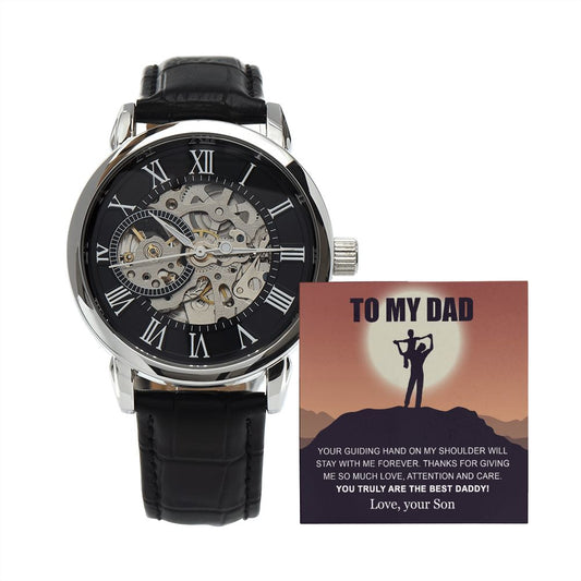 My Dad - Your Guiding Hand openwork watch