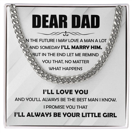 Dear Dad - The Best Man cuban link chain