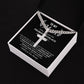 To My Man - Promise Necklace cross necklace with cuban chain
