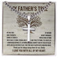 Father_s Tree cross necklace with cuban chain
