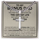 To my Bonus Dad cross necklace with cuban chain