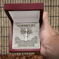 Father_s Tree cross necklace with cuban chain