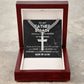 Father In Law - Dream Of My Life cross necklace with cuban chain