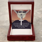 My Dad - Your Guiding Hand cross necklace with cuban chain