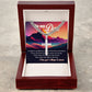 Father and Mountains cross necklace with cuban chain