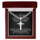Hero Of My Childhood cross necklace with cuban chain