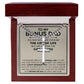 To my Bonus Dad cross necklace with cuban chain