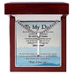Dad - Held My Hand cross necklace with cuban chain