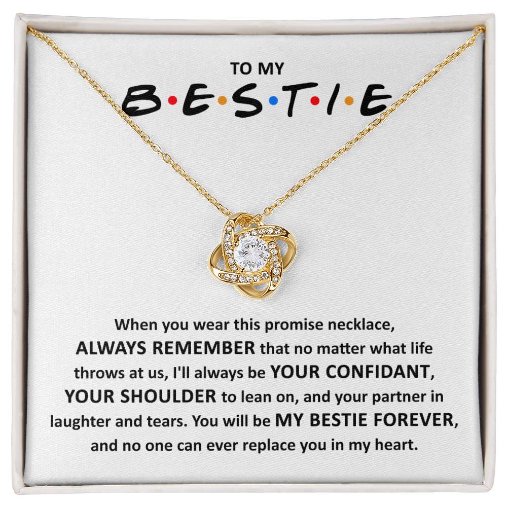 Bestie-Promise Necklace Love knot necklace