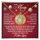 Mom-Role Model Love knot necklace