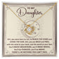 Daughter-Chase The Sun Love knot necklace