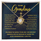 Grandma-My Guiding Light Love knot necklace