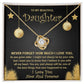 Daughter-The Best Thing Love knot necklace