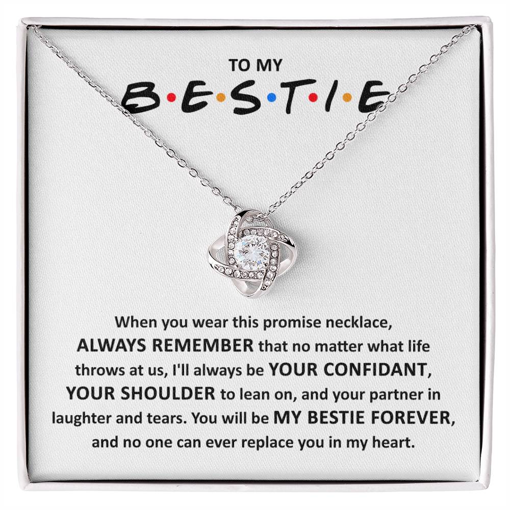 Bestie-Promise Necklace Love knot necklace