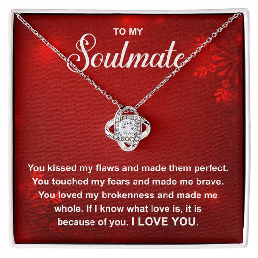 Soulmate-Because Of You Love knot necklace