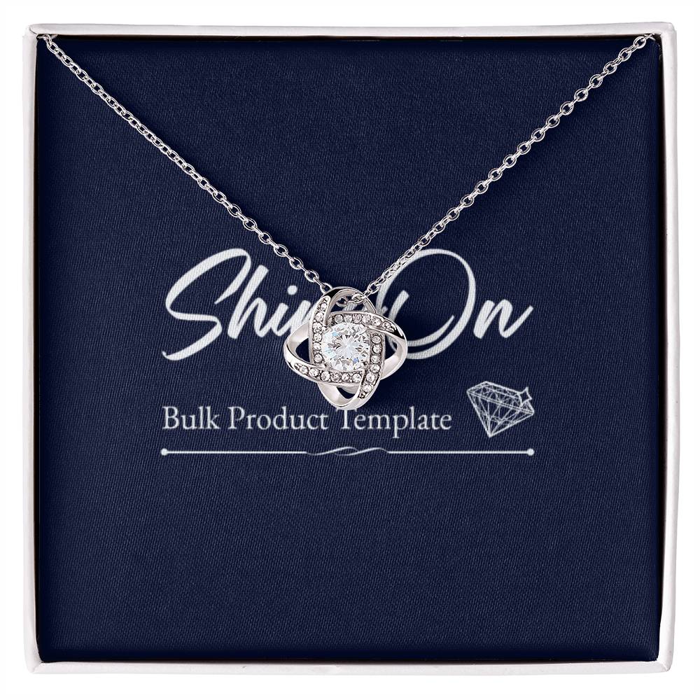 Love knot necklace