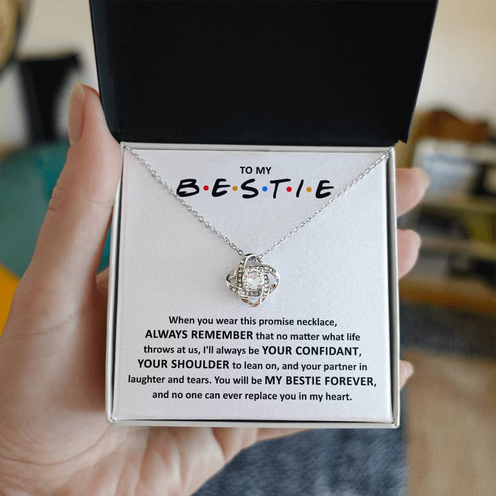 Bestie-Promise Necklace Love knot necklace