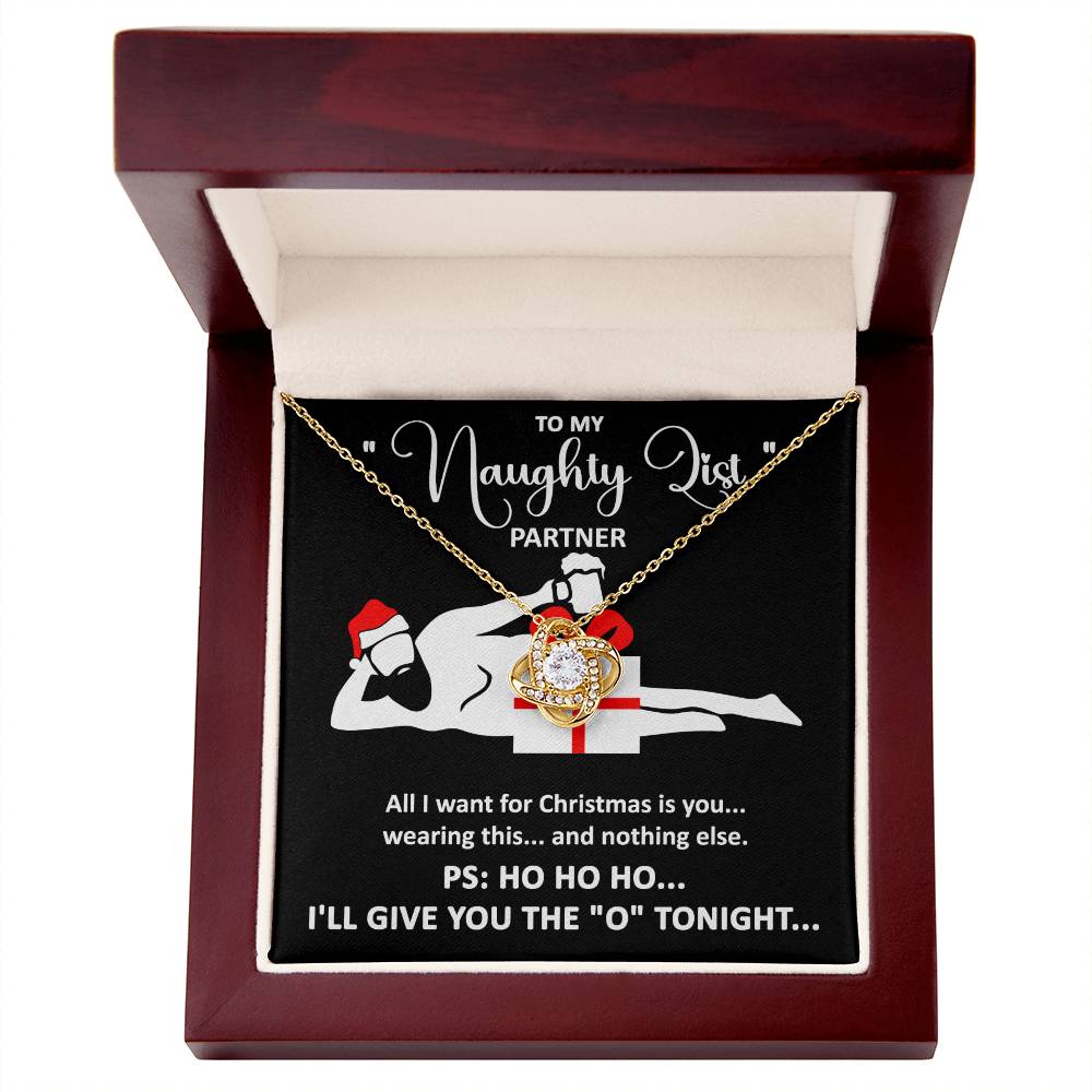 Soulmate-Naughty List Love knot necklace