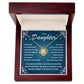 Daughter-Keep Moving Forward Love knot necklace