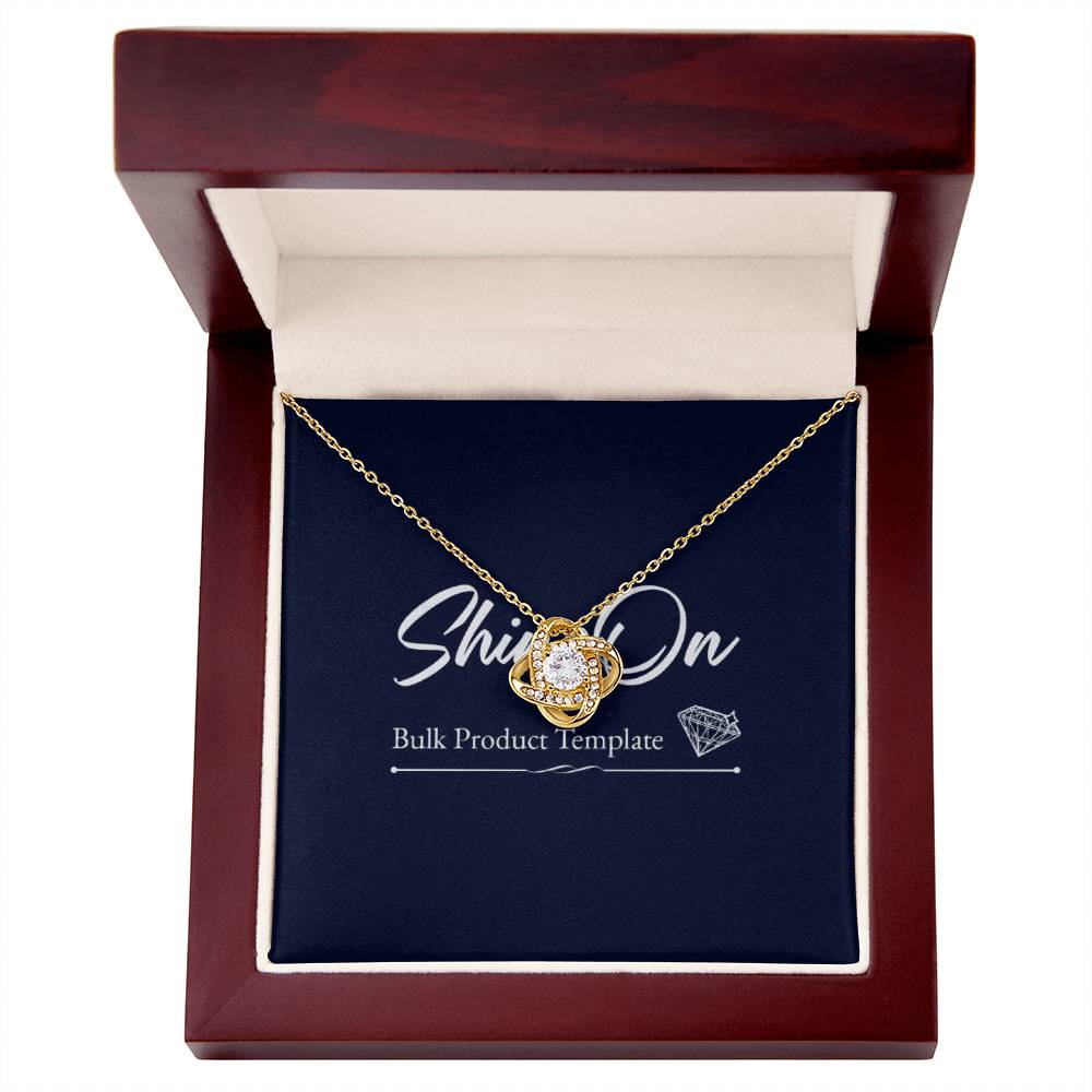 Love knot necklace