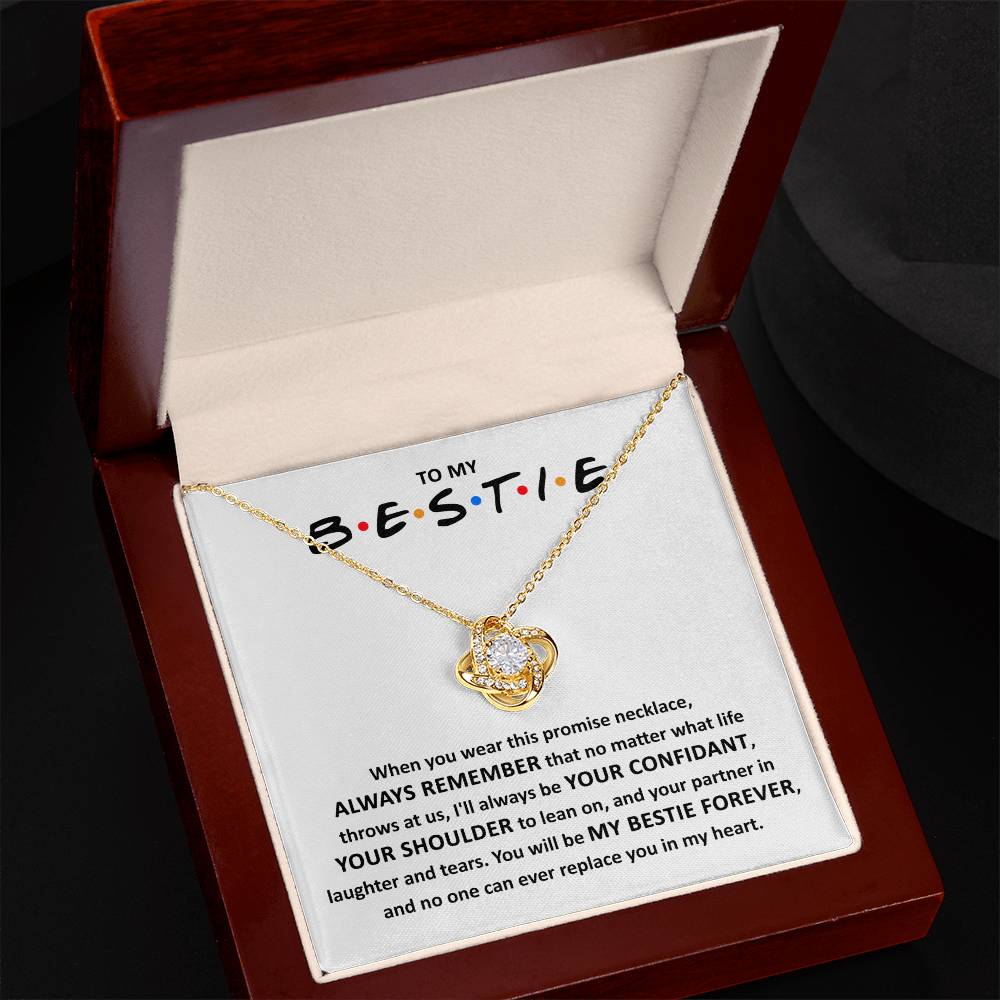 Bestie-Promise Necklace Love knot necklace