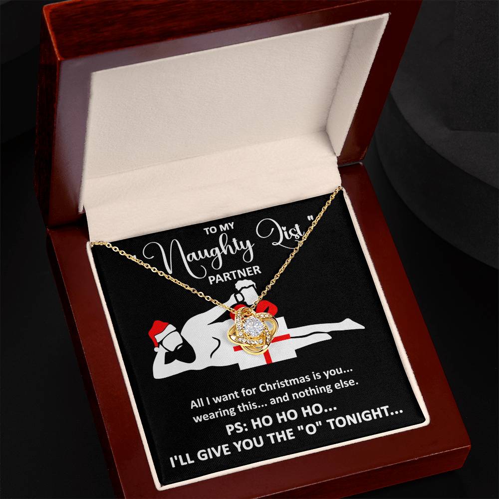 Soulmate-Naughty List Love knot necklace