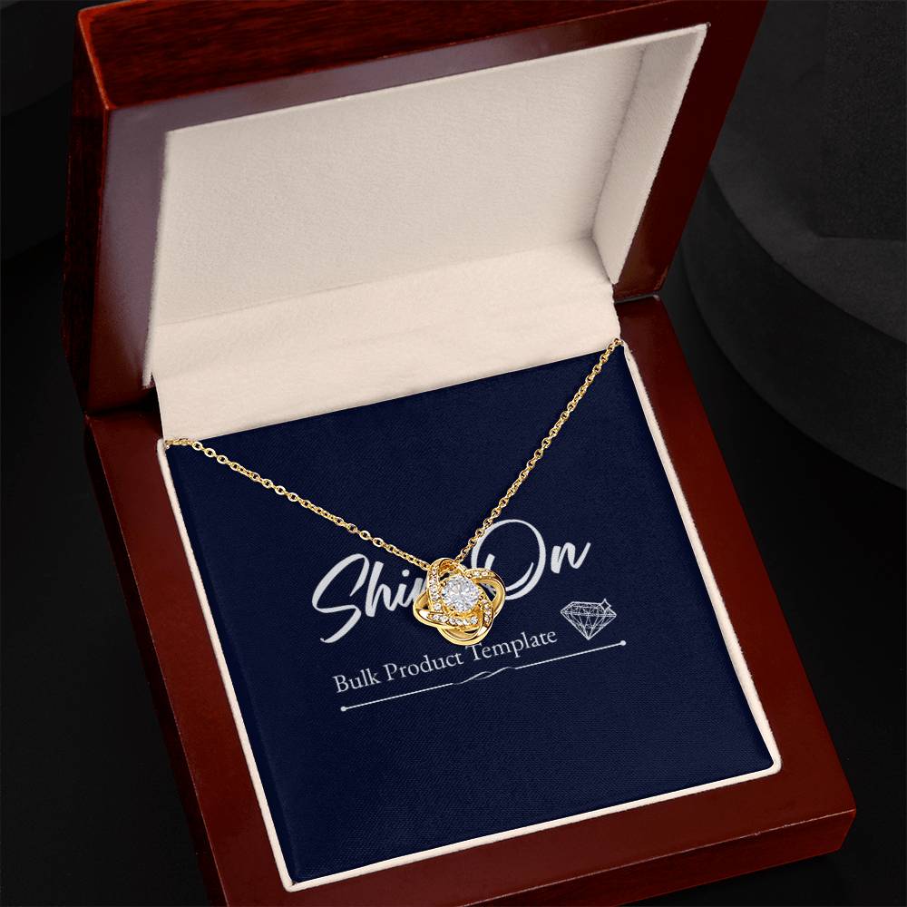 Love knot necklace