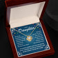 Daughter-Keep Moving Forward Love knot necklace