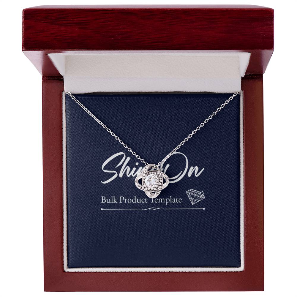 Love knot necklace