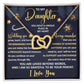 Daughter-Unique Place interlocking hearts necklace