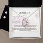 mother's day , for footprints forever love necklace with earrings bundle