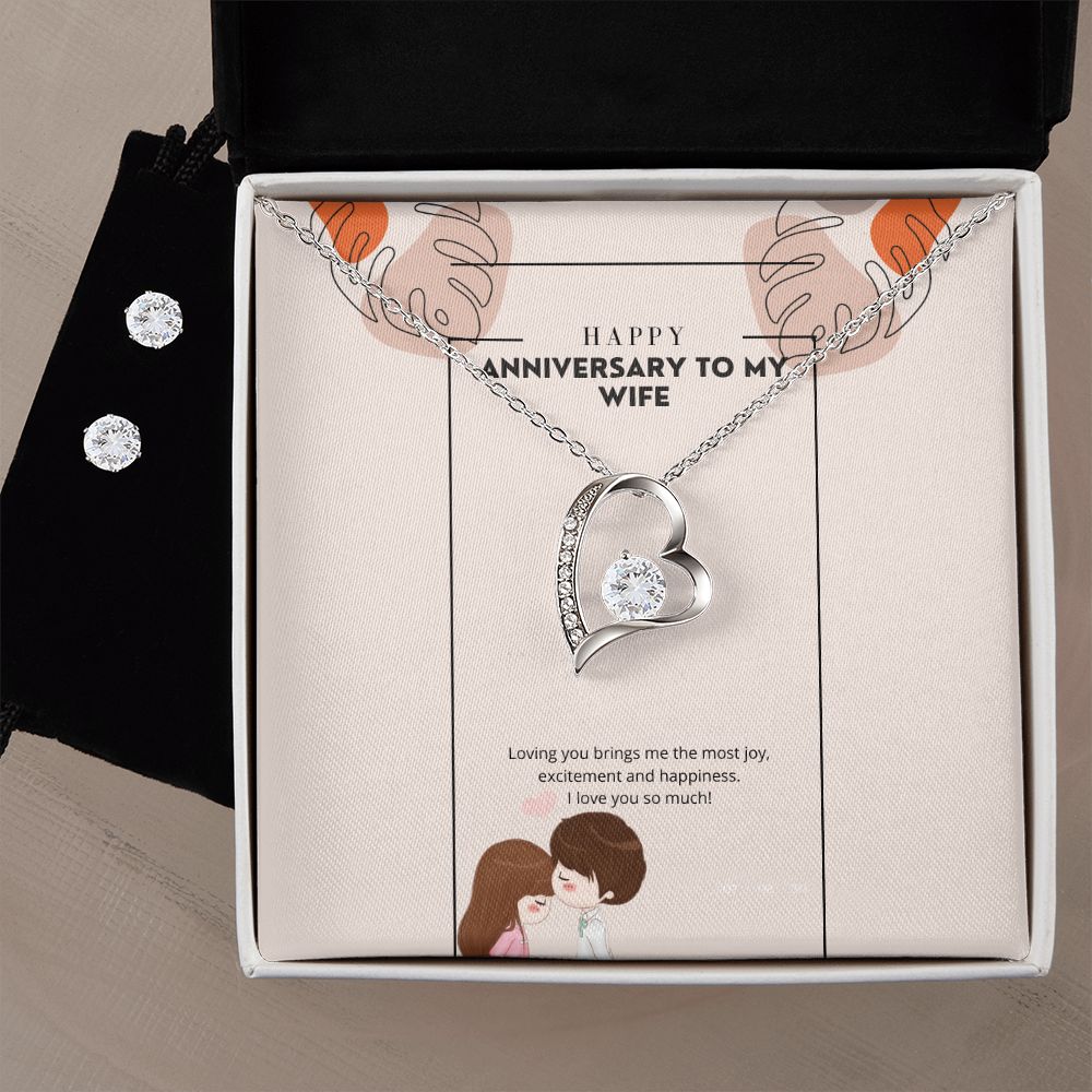 Happy anniversary (Instagram Story) (1000 × 1000 px) forever love necklace with earrings bundle