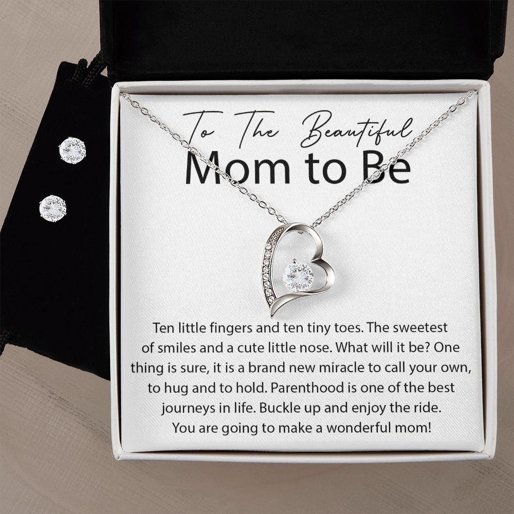 You will make a Wonderful Mom forever love necklace with earrings bundle