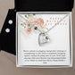 Nanay Mother's day forever love necklace with earrings bundle