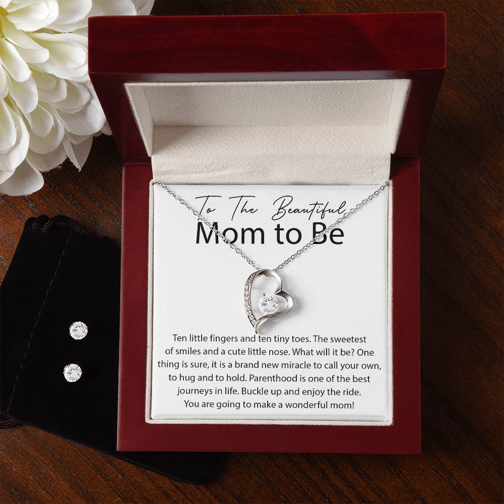 You will make a Wonderful Mom forever love necklace with earrings bundle