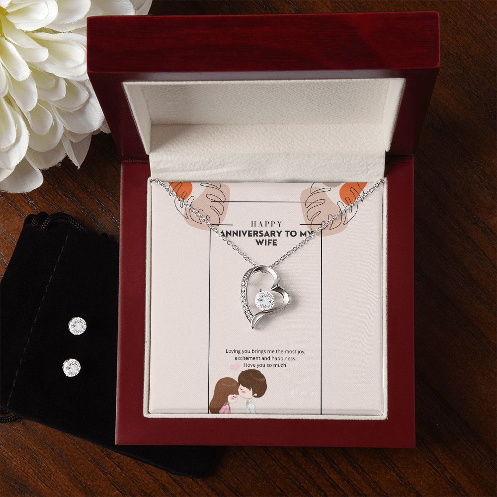 Happy anniversary (Instagram Story) (1000 × 1000 px) forever love necklace with earrings bundle