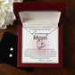 Loving Memory Mom forever love necklace with earrings bundle