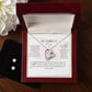 Pink Aesthetic Mother's Day (Card (Landscape)) (1000 × 1000 px) forever love necklace with earrings bundle