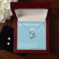 skybluedove newest forever love necklace with earrings bundle