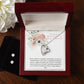 Nanay Mother's day forever love necklace with earrings bundle